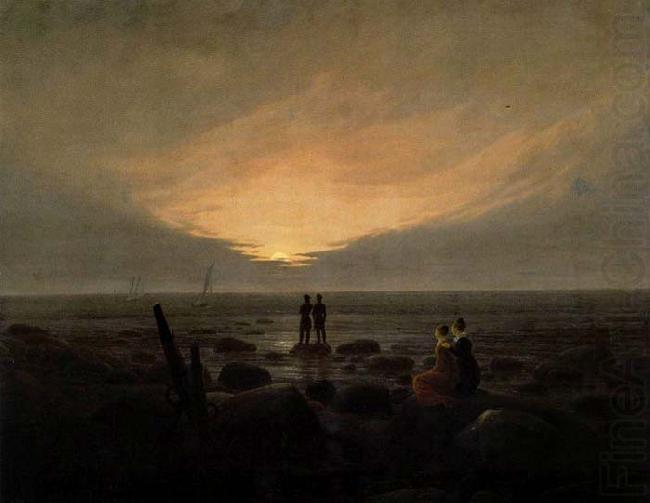 Caspar David Friedrich Moonrise by the Sea china oil painting image